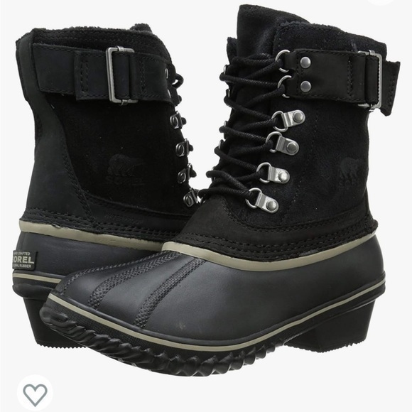 Sorel Women's Insulated Winter Fancy Lace II Boot Mid Calf Black - size … - Picture 1 of 8